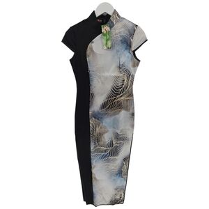 Qi Zhuo NWT Traditional Cheongsam Dress Fitted Size Medium Retail $329